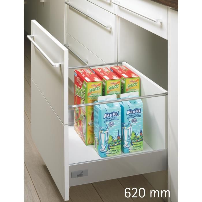 Hettich Lengthwise railing for wooden rear panel620 mm