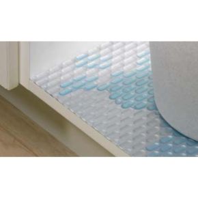 Waterproof Mat-1200X580 Polystyrene, aluminium look