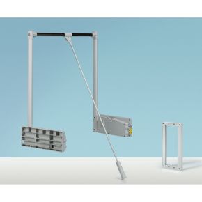 Hettich Garment Duo Lift 10 (10Kg) Inside cabinet width 750-1170 mm