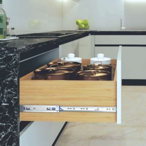 Hettich KA 5332 Zinc Finish Drawer Channel